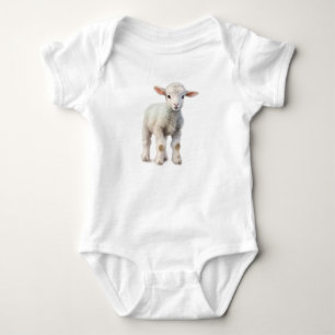 Baby Sheep Lamb  Bodysuit