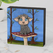 Baby Sheep on Toadstool