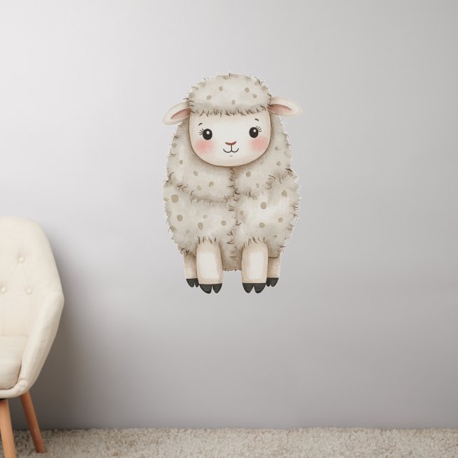 Baby Sheep Wall Decal (Living Room 2)