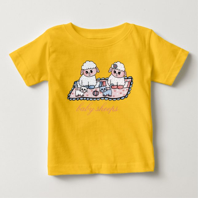 baby sheeps baby T-Shirt (Front)