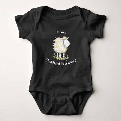 Baby Shepherd Sheep Babygrow Baby Bodysuit