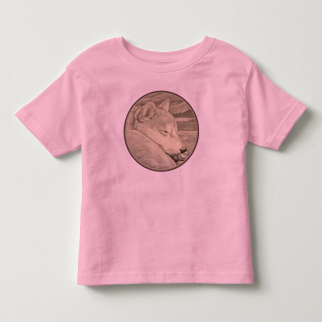 Baby Shiba Inu T-shirt Toddler Dog Lover Shirts (Front)