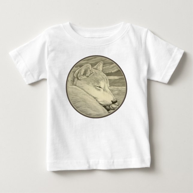 Baby Shiba Inu T-shirt Toddler Dog Lover Shirts (Front)