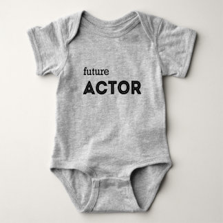 BABY SHIRT HEATHER GREY "FUTURE ACTOR"