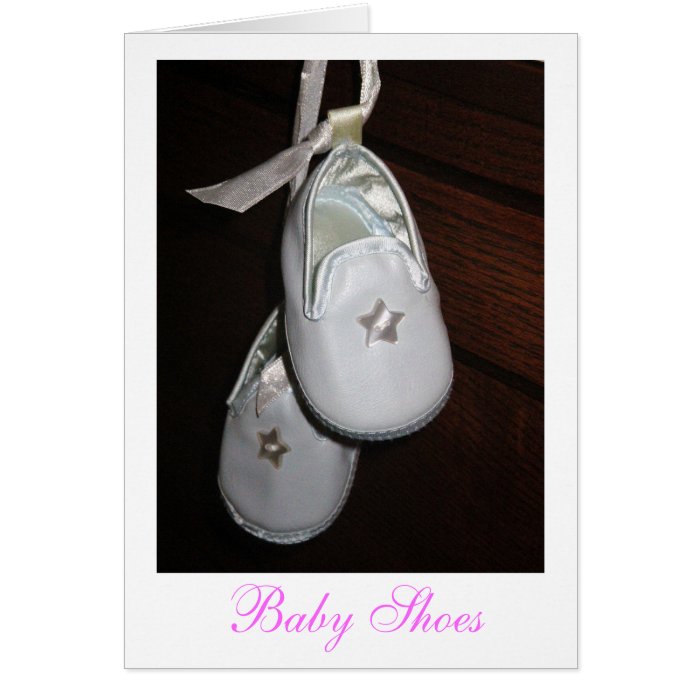 Baby shoes greeting cards