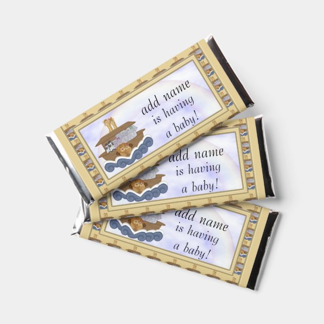 Baby Showe Noahs Ark Candy Bar Wrapper Party Favor (Front)