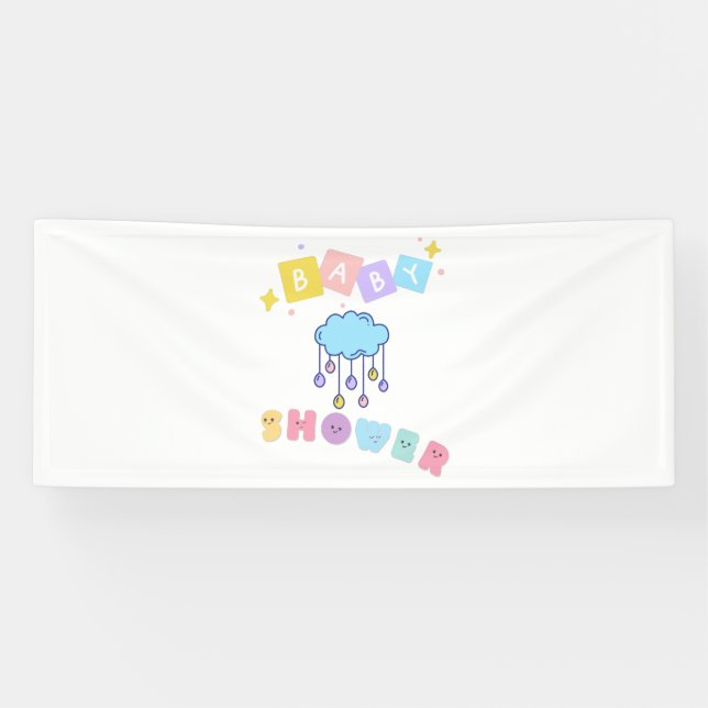 Baby Shower 2.5x6 Vinyl Banner (Horizontal)