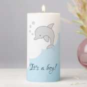 Birthday Card Baby Dolphin Bubbles Name Can Personalise 6"x6" 