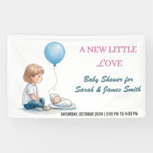 Baby Shower A New Little Love (Sibling)