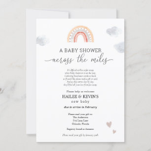Baby Shower Across the Miles Invitation