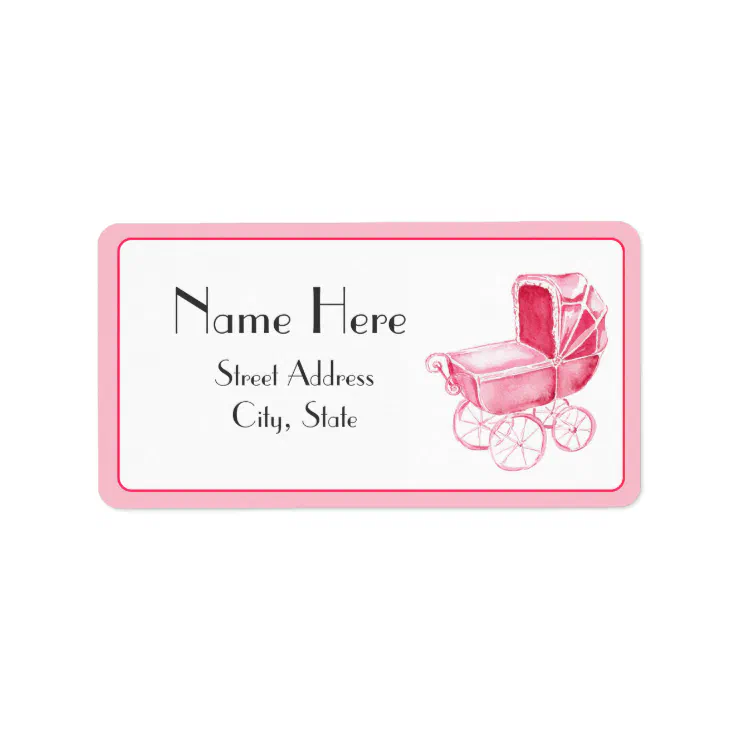 Baby Shower Address Label Zazzle