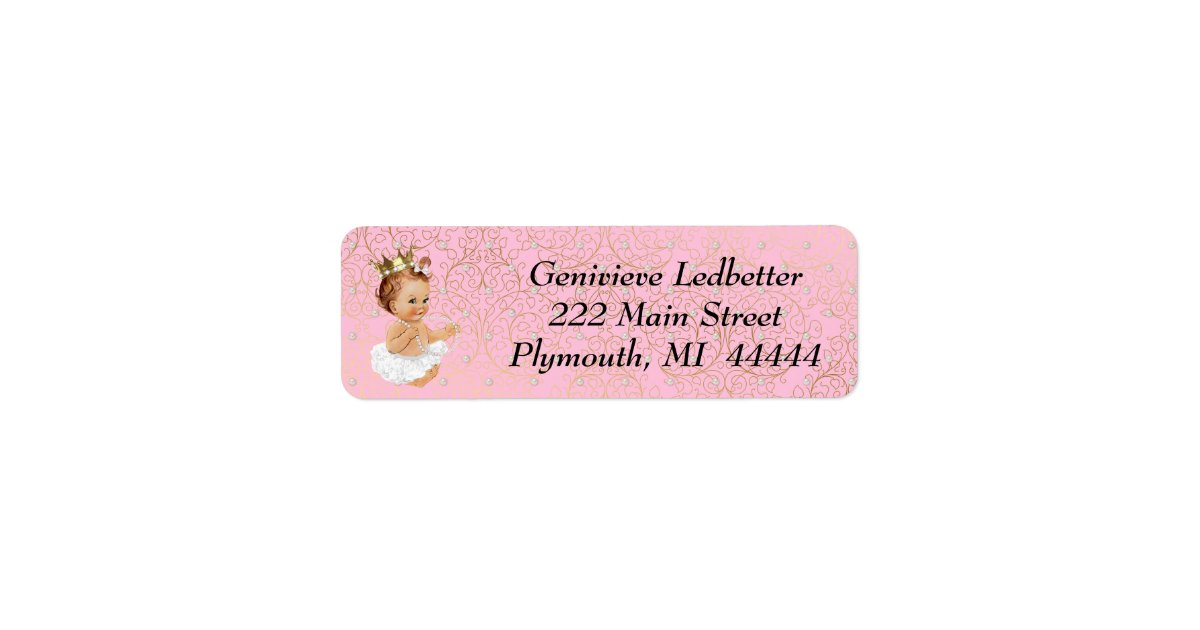 Baby Shower Address Label Zazzle