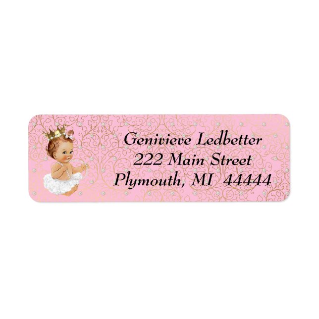 Baby Shower Address Label (Front)