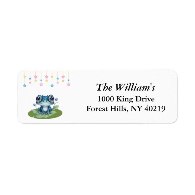 Baby Shower Address Labels, Personalized Address  Label (Front)