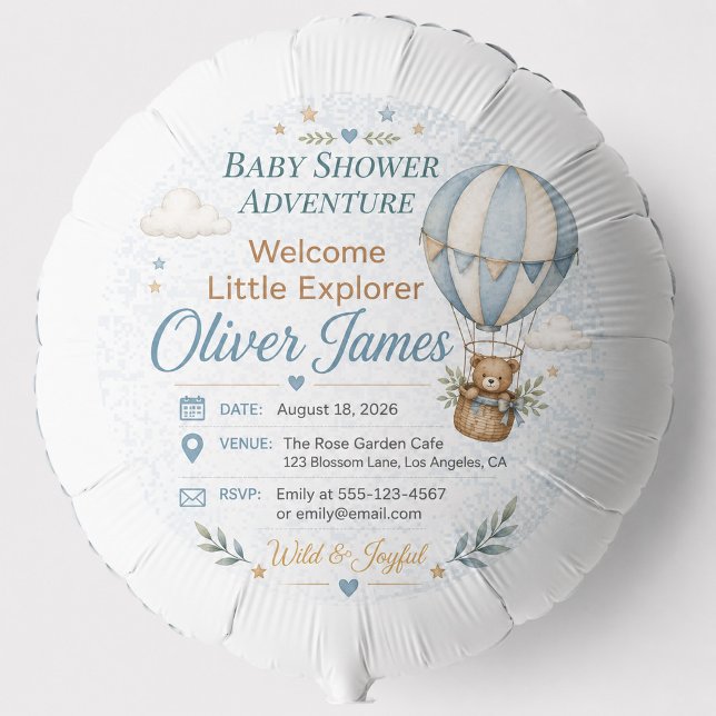 Baby Shower Adventure Balloon (Creator Uploaded)