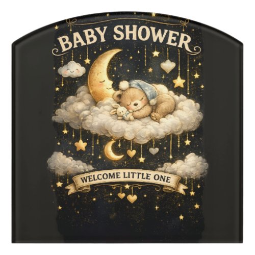 Baby Shower Adventure Door Sign