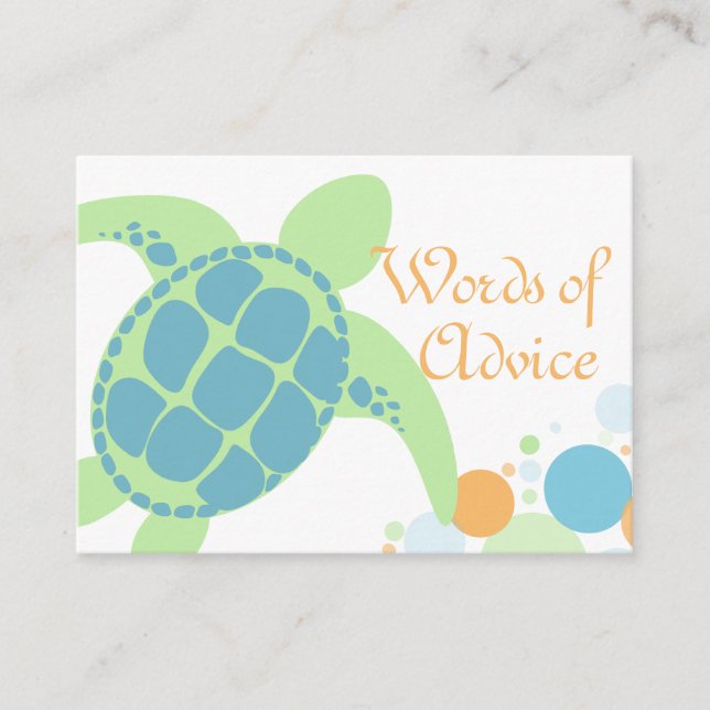 Baby Shower Advice Cards (Front)