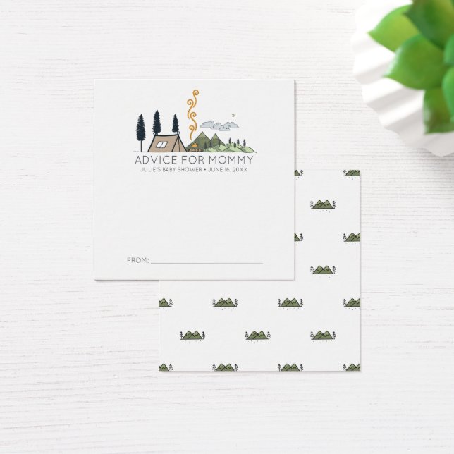 Baby Shower Advice Cards | Adventure (Desk)