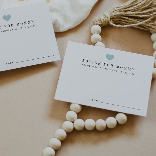 Baby Shower Advice Cards | Blue (Creator Uploaded)