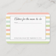 Baby shower advice for mom