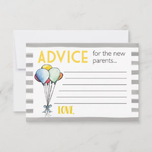 Baby Shower Advice for New Parents Card