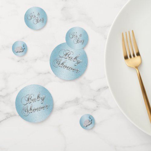 Baby Shower Baby Blue Glitter  Confetti