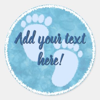 Baby Shower Baby Blue Watercolor Custom