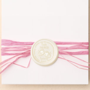 Baby Shower Baby Booties  Wax Seal Sticker