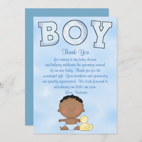 Baby Shower Baby Boy Ethnic Invitation