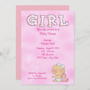 Baby Shower Baby Girl Invitation