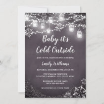 Baby Shower Baby it's Cold Outside Winter Invitation