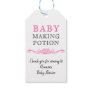 Baby Shower Baby Making Potion Pink Thank You Gift Tags