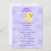 Baby Shower Baby Rubber Duck Invitation (Front)