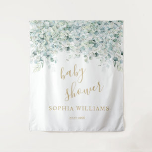 Baby Shower Backdrop - Eucalyptus Leaves