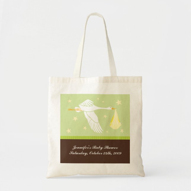 Baby Shower Bag - Green and Brown (Front)