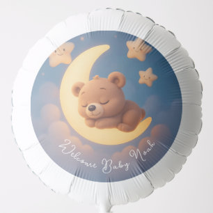 Baby Shower Balloon – Teddy Bear on the Moon