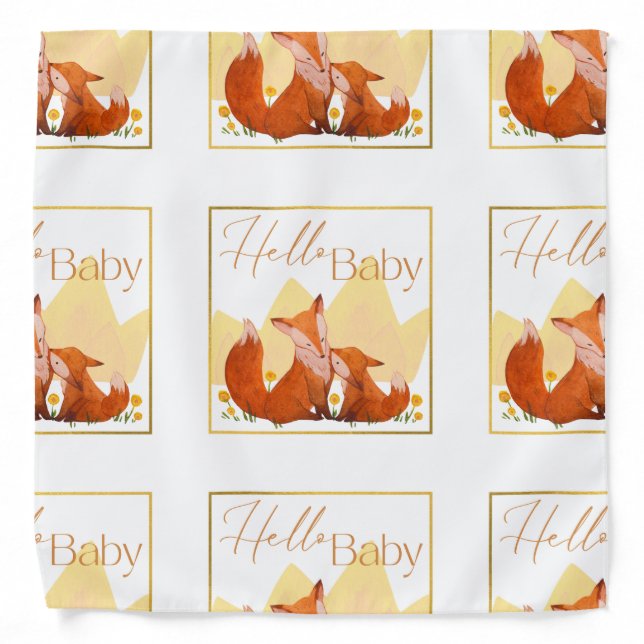 Baby Shower Bandana for Games and Mother-to-Be (Front)
