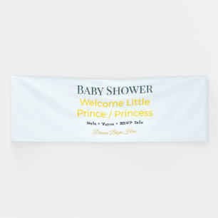 Baby Shower Banner Dreams Begin Here