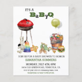 Baby Shower BBQ Barbecue Watercolor  (Front)