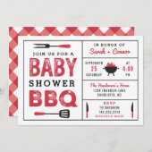 Baby Shower BBQ Couple's Shower Invitation (Front/Back)