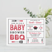 Baby Shower BBQ Couple's Shower Invitation (Standing Front)
