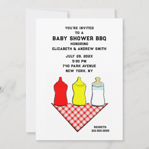 Baby Shower BBQ Invitation