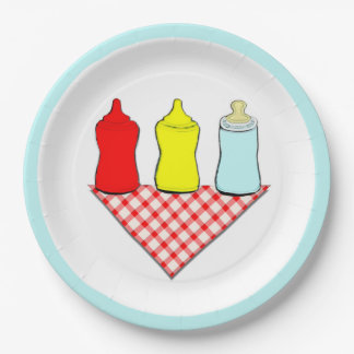 Baby Shower BBQ Paper Plates