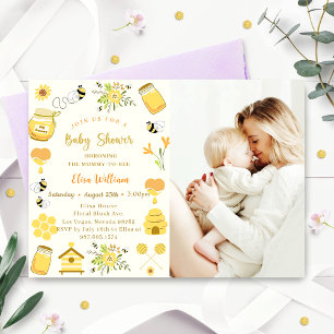 Baby Shower Bee Photo Invitation