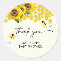 Baby Shower Bee & Sunflower 
