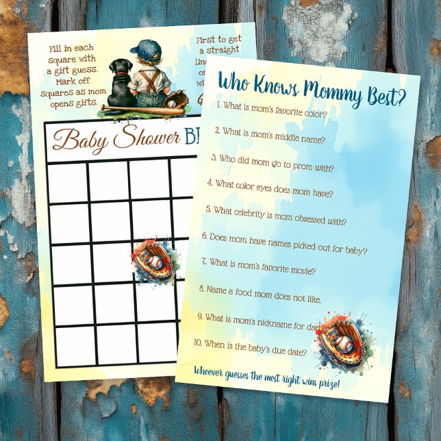 Baby Shower BINGO and Who Knows Mommy Best (Creator Uploaded)