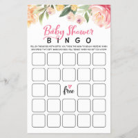 Baby Shower Bingo Baby Shower Party game