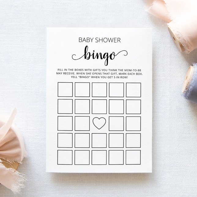 Baby Shower Bingo Baby Shower Party game card (Creator Uploaded)