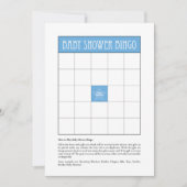 Baby Shower Bingo - Blue (Front)