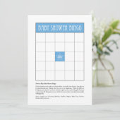 Baby Shower Bingo - Blue (Standing Front)